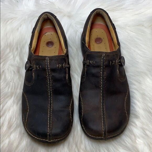 Clarks Unstructured UN-Loop Slip On Shoes Sz 7 W - Picture 2 of 6